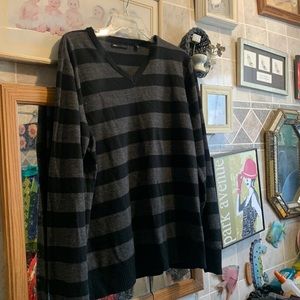 Paper denim and cloth sweater